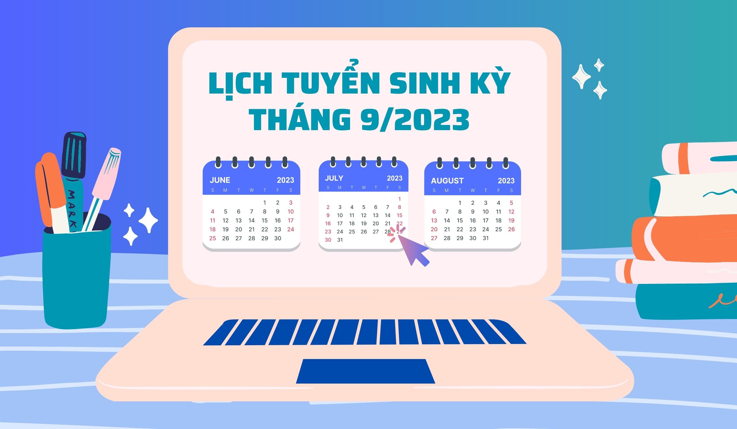 Lịch tuyển sinh kỳ tháng 9 năm 2023 của các trường Đại học Hàn Quốc 